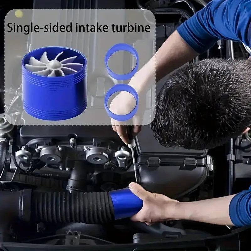 Adaptador de turbocompresor para SUV ahorro de combustible aleación de aluminio azul rojo