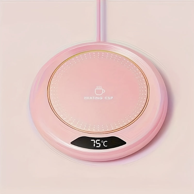 USB Thermal Cup Mat Keeps Drinks Warm for Flat Bottom Cups Outdoor Use 3 Temperature Settings