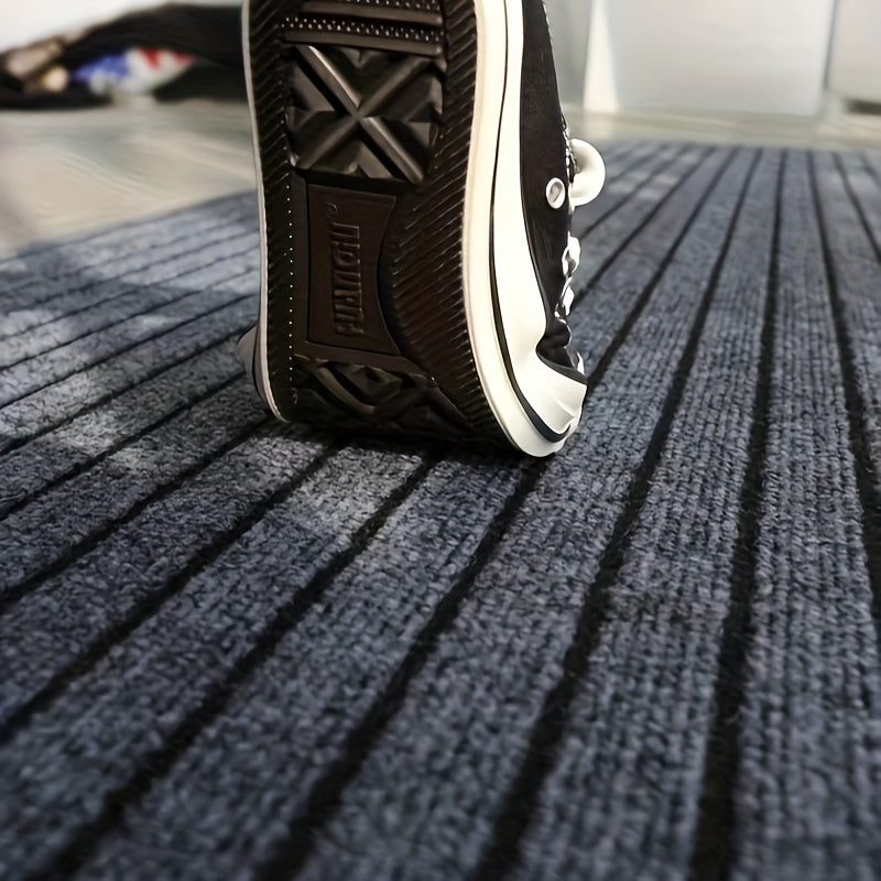 Non-Slip 7-Stripes Carpet Waterproof Stain-Resistant Medium Pile for Home Office