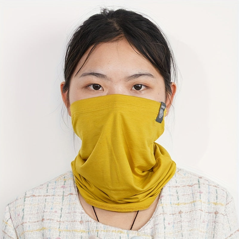 Merino Wool Neck Gaiter Breathable Quick-Drying Sun Protection Mask for Outdoor Activities