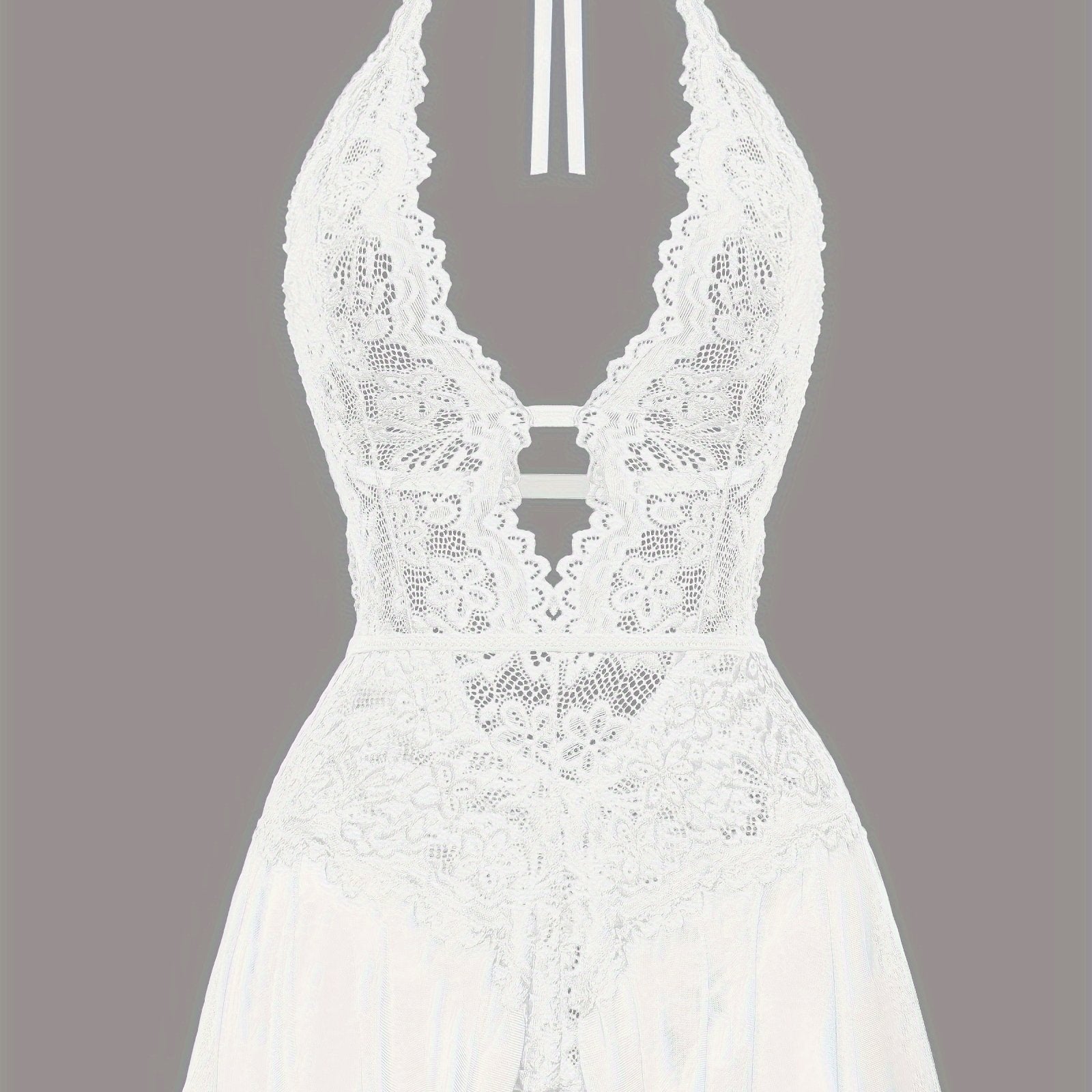 Women's Lace Crotchless Bodysuit Lingerie Sexy Erotic Underwear