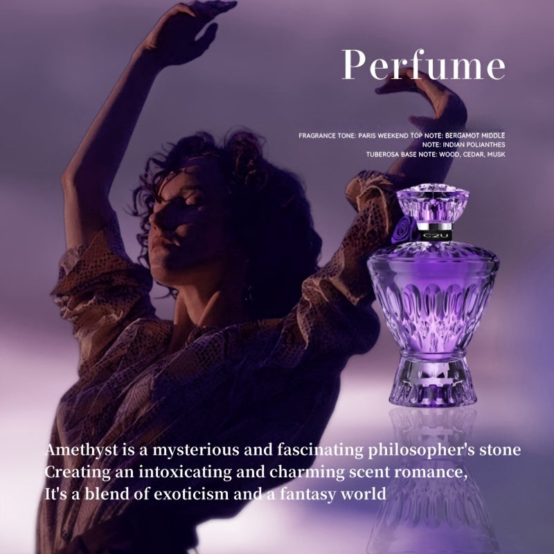 Women's Perfume Spray 75ml Purple Woody Scent Alcohol-Infused Gift