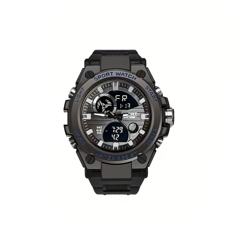 Men's Waterproof Smartwatch with Large Dial Luminous Display and Calendar