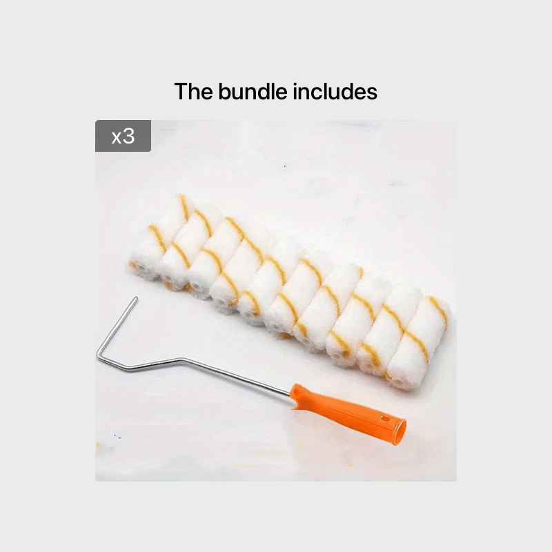 11 dona bo'yoq rulosi to'plami, qoplamalar bilan, devorlar uchun, 10.16 sm, Tijorat maqsadlarida