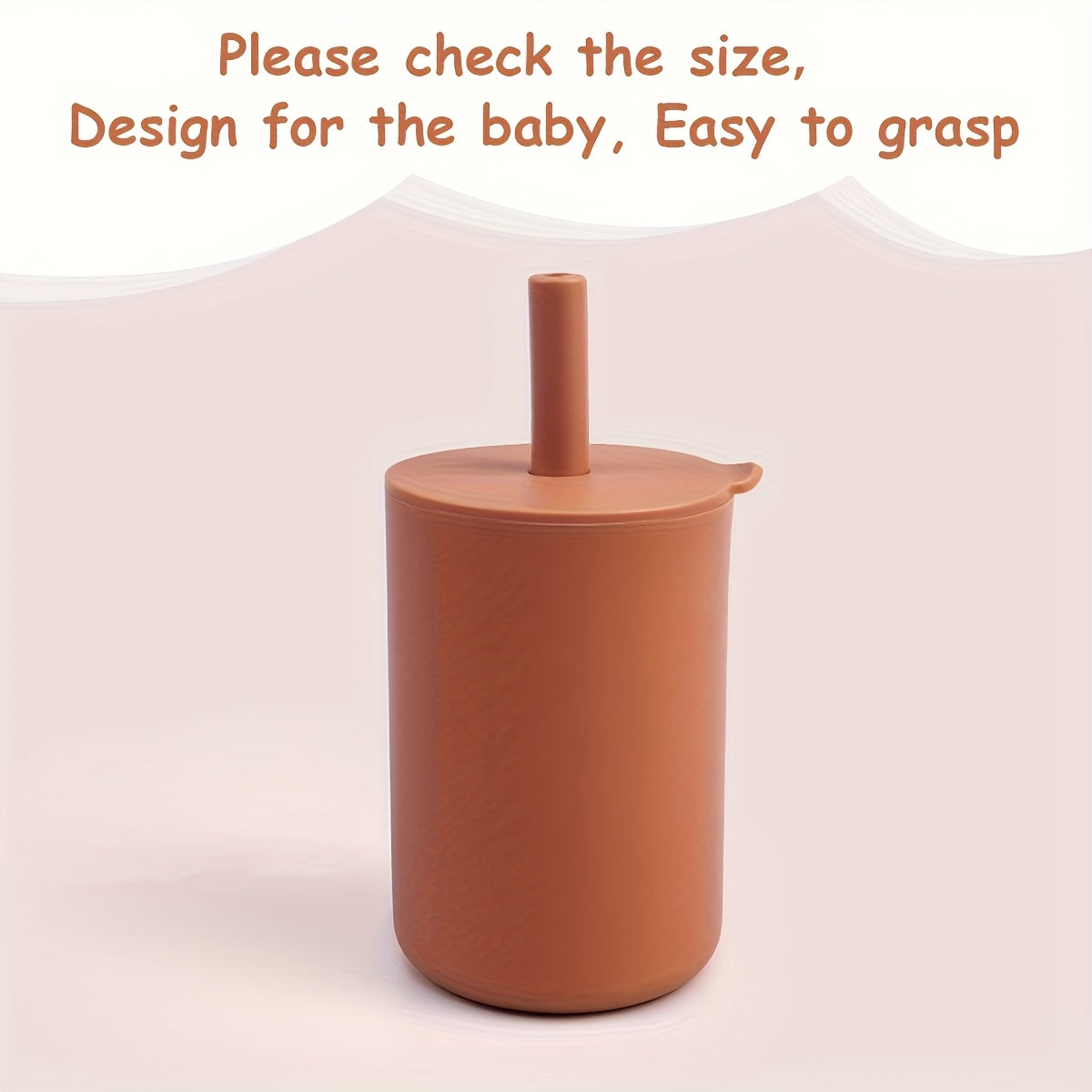 Yellow Silicone Sippy Cup with Straw BPA-Free Leakproof Reusable for Kids Hydration and Outdoor Activities