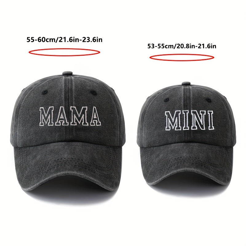 Set of 2 Embroidered Baseball Caps for Men Women Sun Protection Casual Lightweight