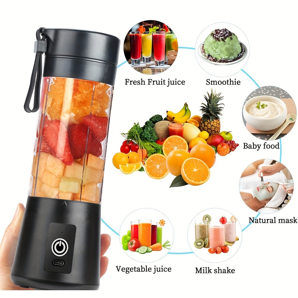 Portable USB Rechargeable Blender for Smoothies and Shakes 2000mAh Battery