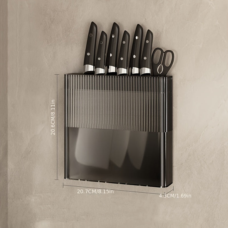 Conjunto de estantes organizadores de cocina con frascos de especias, soporte para tapas y soporte para cuchillos