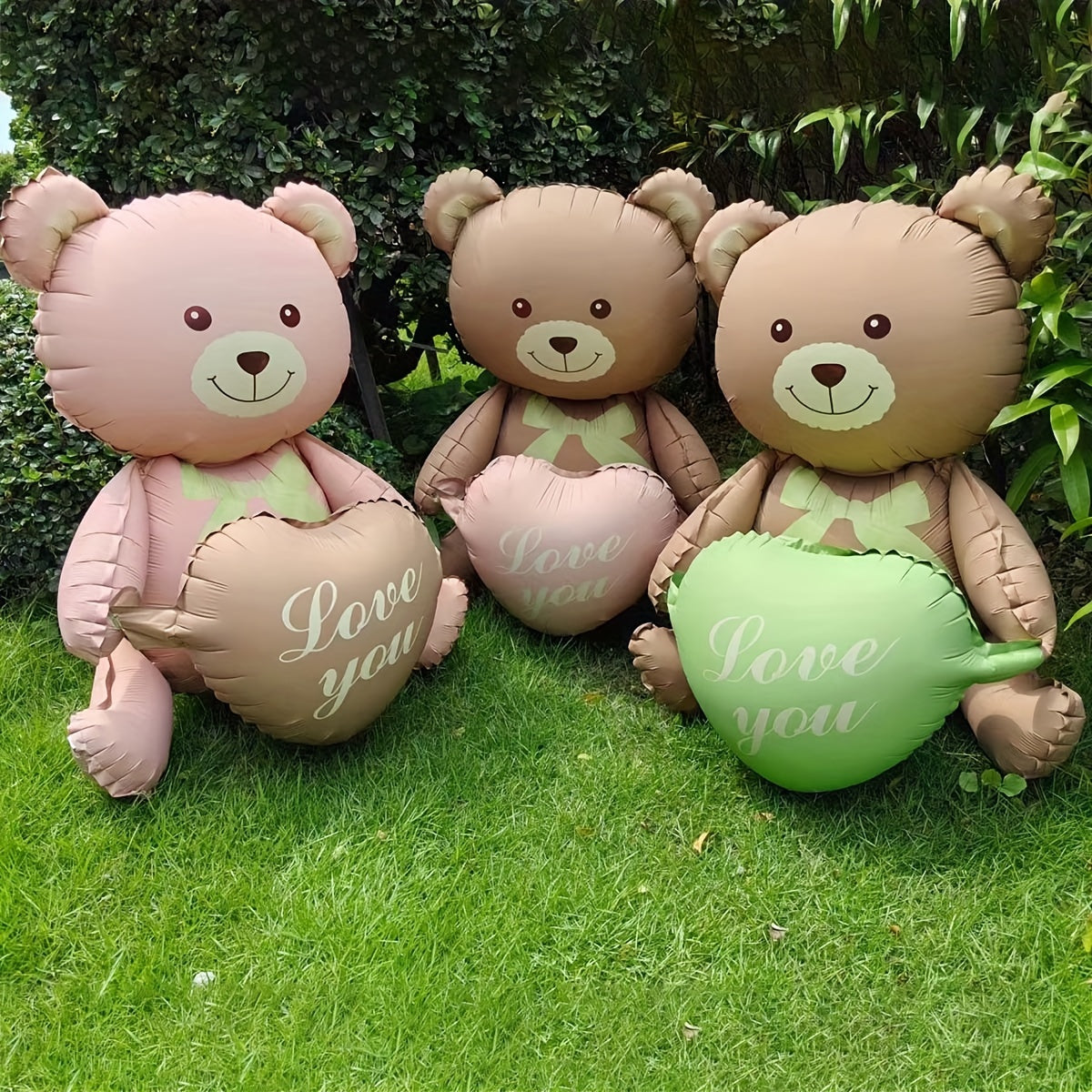 42-Inch Heart-Shaped Teddy Balloon for Valentine's Day Weddings Bridal Shower