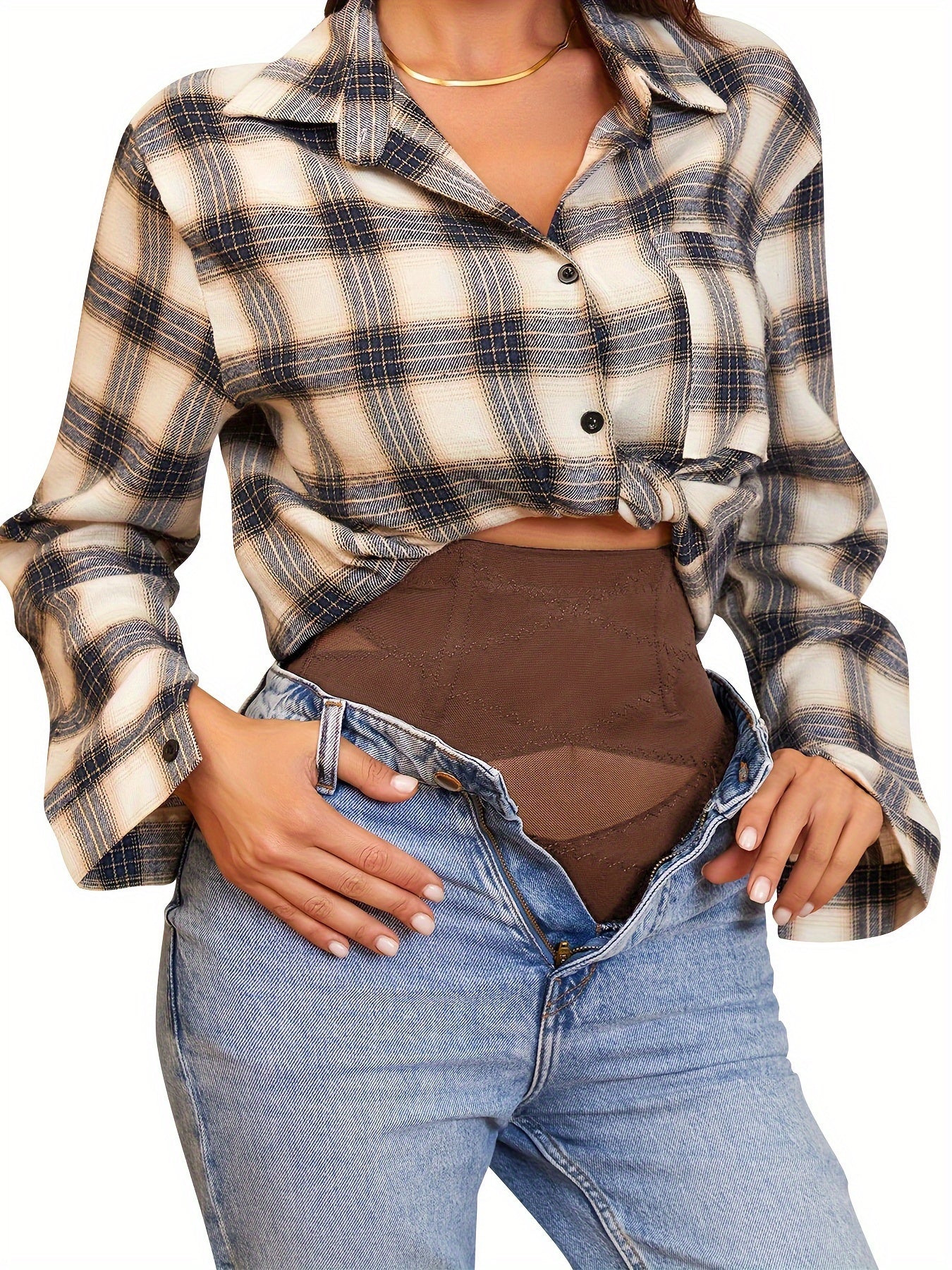 Women's High Waist Body Shaper Cropped Pants with Butt Lifting and Belly Cross Design in Multiple Colors