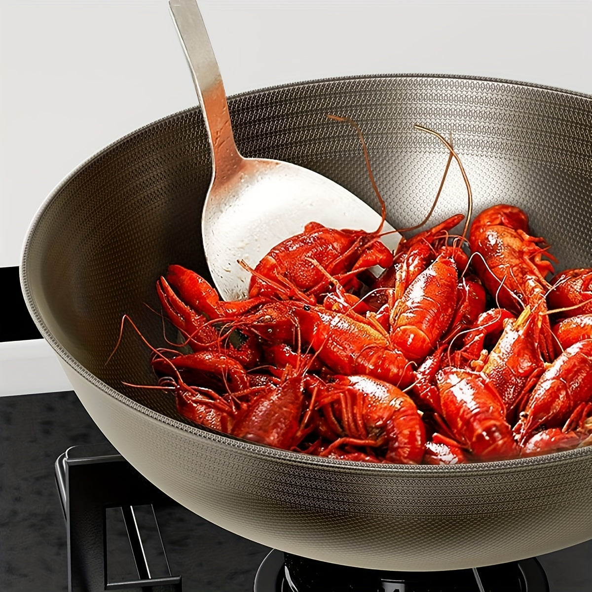 Double-Sided Titanium Non-Stick Wok for Gas and Electric Stoves Stainless Steel Cookware