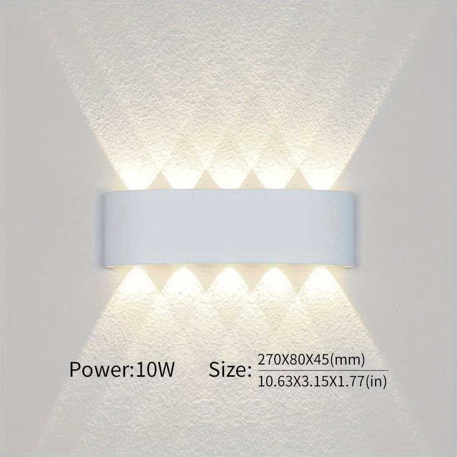 Wall Light with Adjustable Wattage 2W-10W for Indoor and Outdoor Use 85-265V
