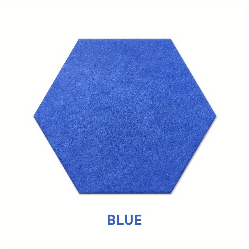 Set of 10 Hexagonal Soundproofing Wall Stickers Acoustic Panels for Bedrooms Offices Studios