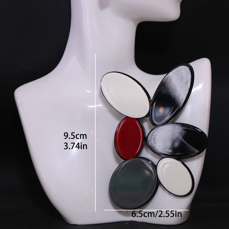Women’s Acrylic Brooch Pin with Unique Elegant Design