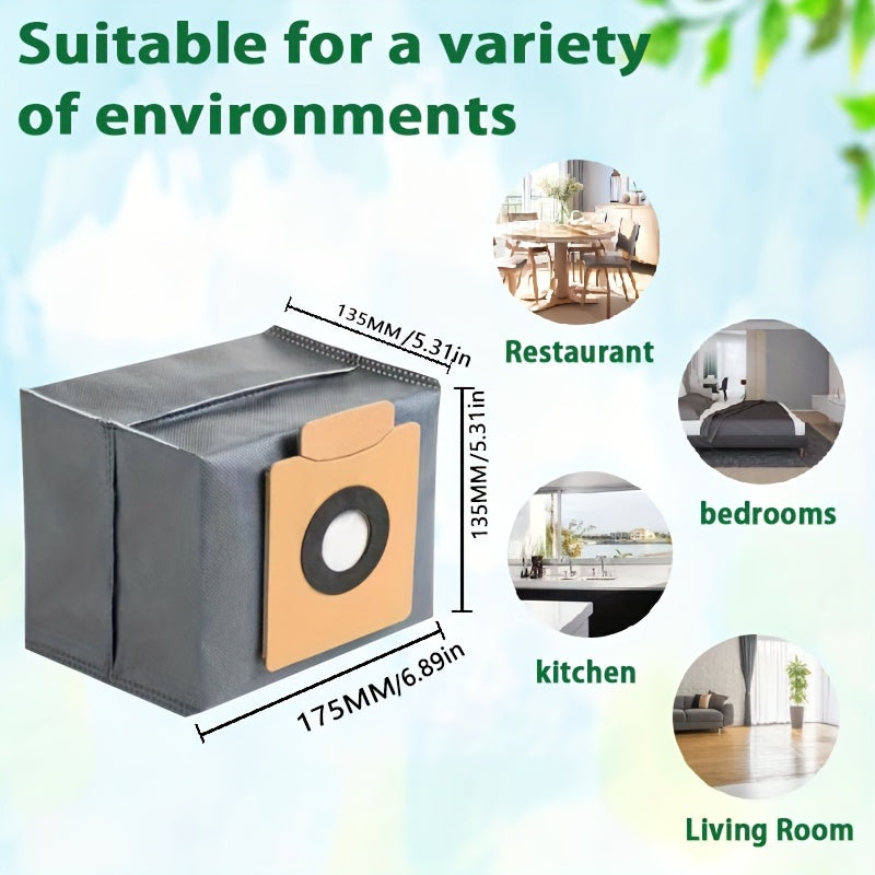 Robotic Vacuum Dust Bags Leak-Proof Easy to Replace for Eufy Models