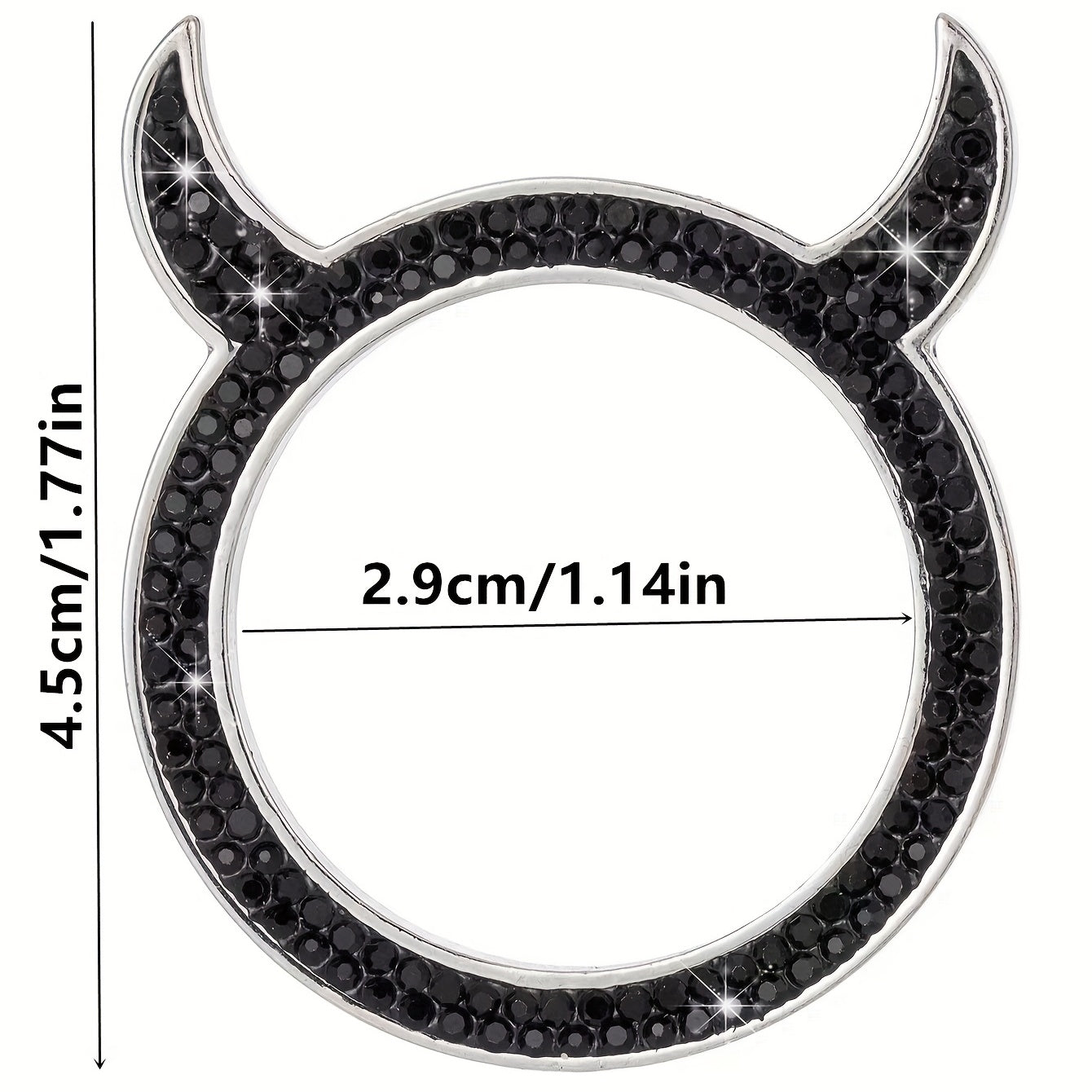 Кольцо для украшения интерьера автомобиля, запуск одной кнопкой, маленький демон, гудок, автостикер, подарок