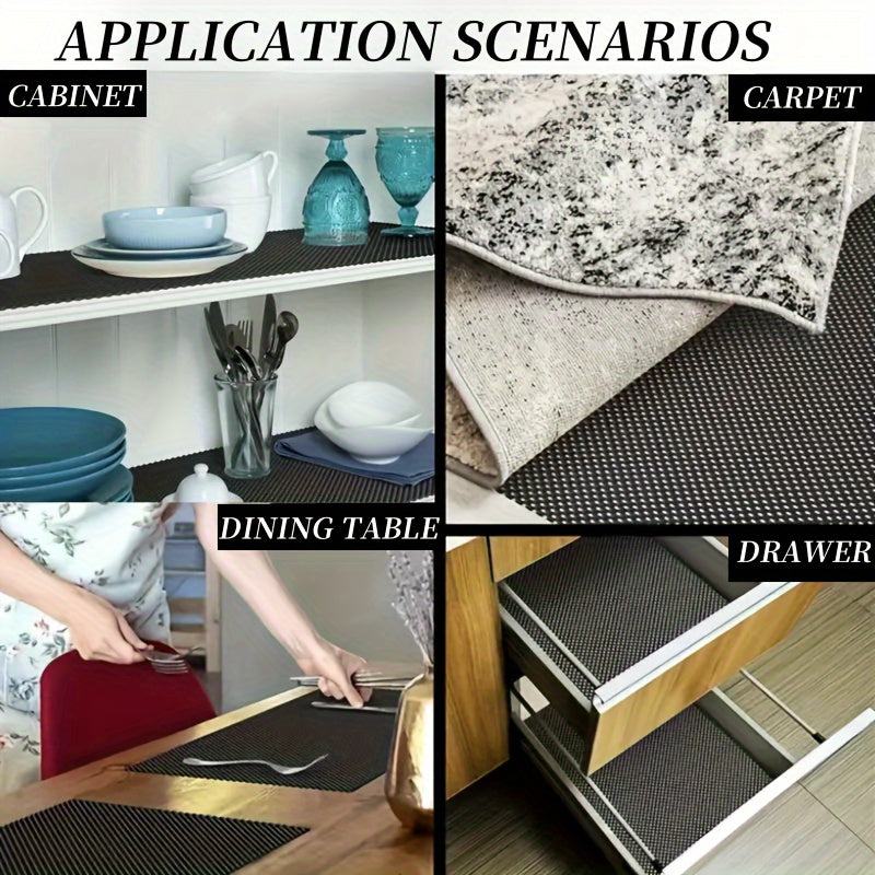 Non-Adhesive Shelf Liner for Cabinets Drawers and Closets, Easy to Install