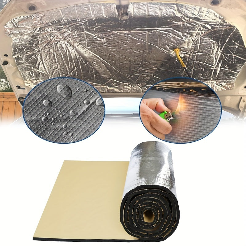 Car Soundproof Mat 50X200Cm 5Mm Insulation for Trunk Doors Floors