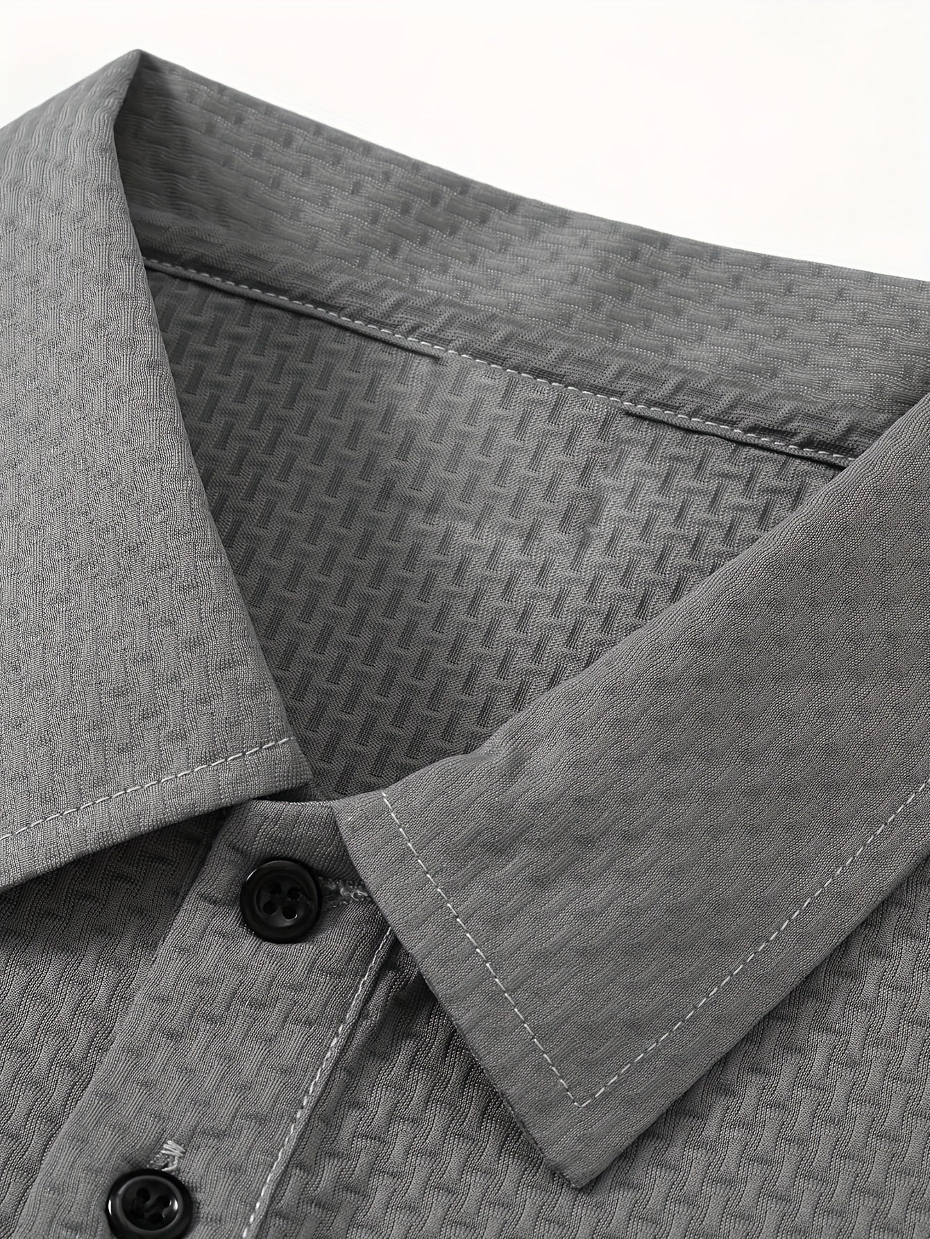 Мужская короткая рубашка для гольфа из нейлона с геометрическим узором, летняя повседневная