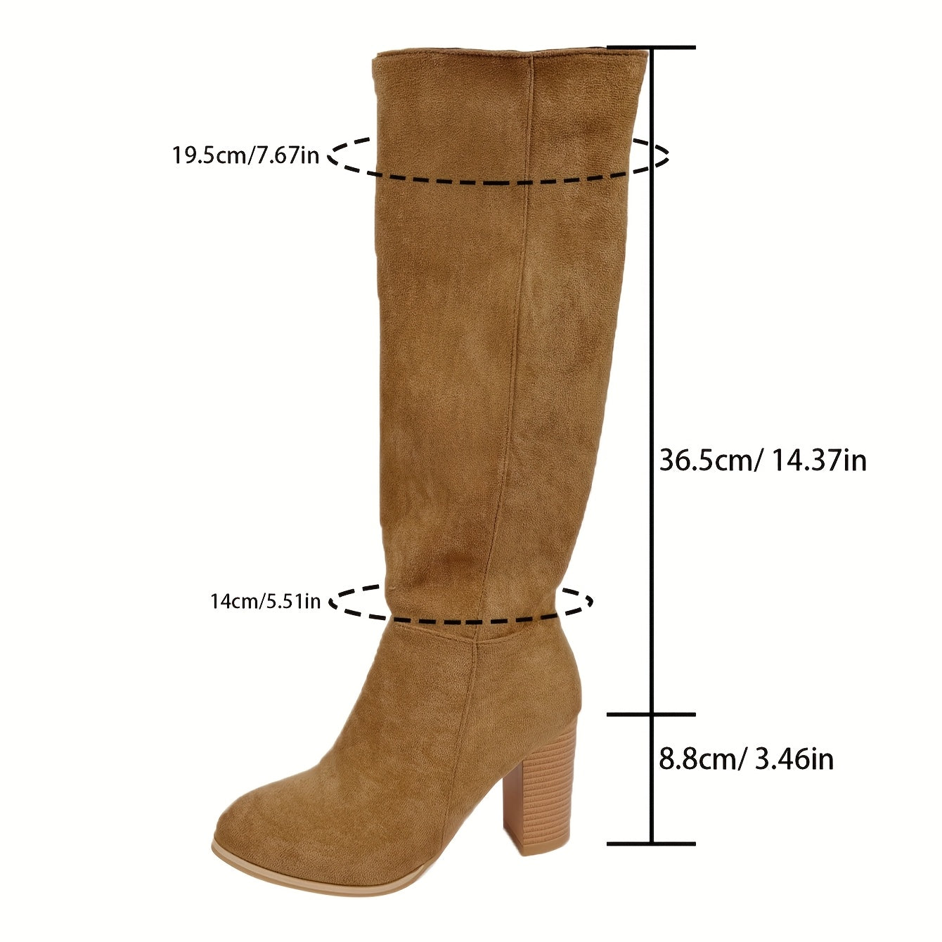 Women's Western Knee-High Cowboy Boots Vintage Embroidered Fringe Metallic Chunky Heel