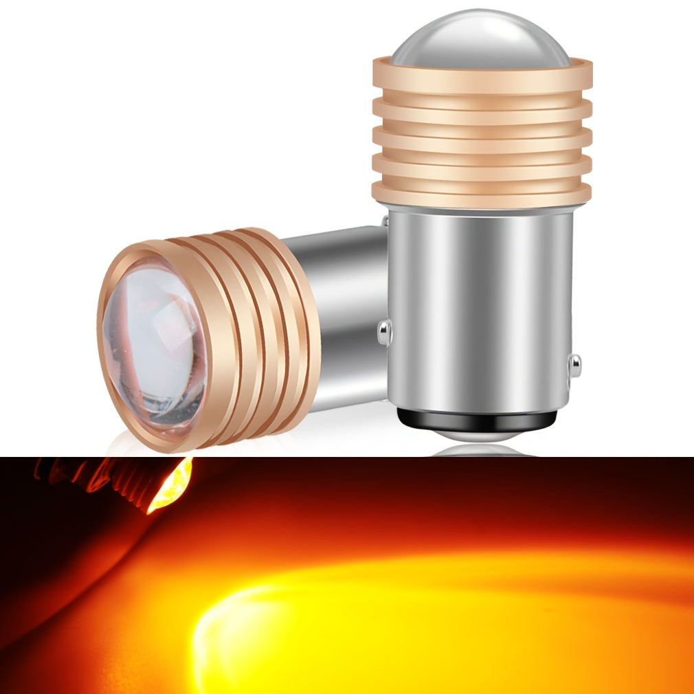 2PCS LED Car Tail Lights 1156 P21W 1157 BAY15D HD Projector Lens