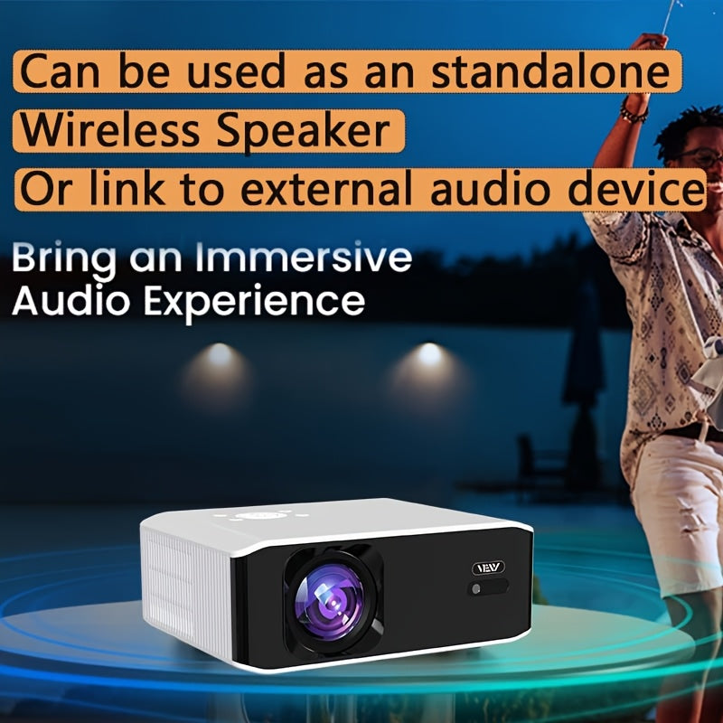 1080P Full HD Home Theater Projector with 4K Support and WiFi