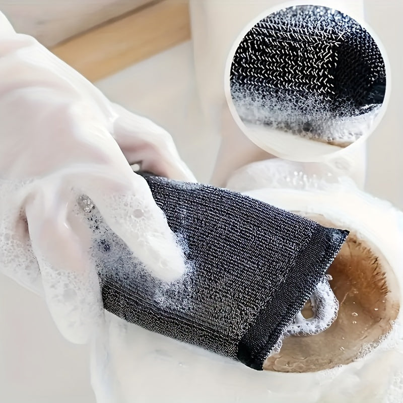 12 ta Metall Simli To'plam, Oshxona va Hammomni Tozalash uchun Premium Noxush Po'latdan Yasalgan. Mustahkam Tozalash Padlari, Chizishsiz, Zamonaviy Uslub, Shamol Shishasini Tozalash va Idishlarni Yuvish uchun Ideal.