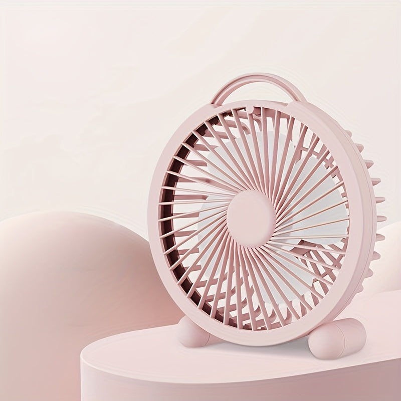 USB ish stoli ventilyatori Ultra-quiet, kompakt havo oqimi, sozlanadigan tezlik bilan ofis, yotoqxona, uy uchun