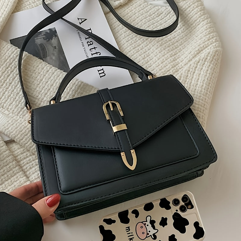 Women's Black Crossbody Bag Waterproof Lightweight with Adjustable Strap