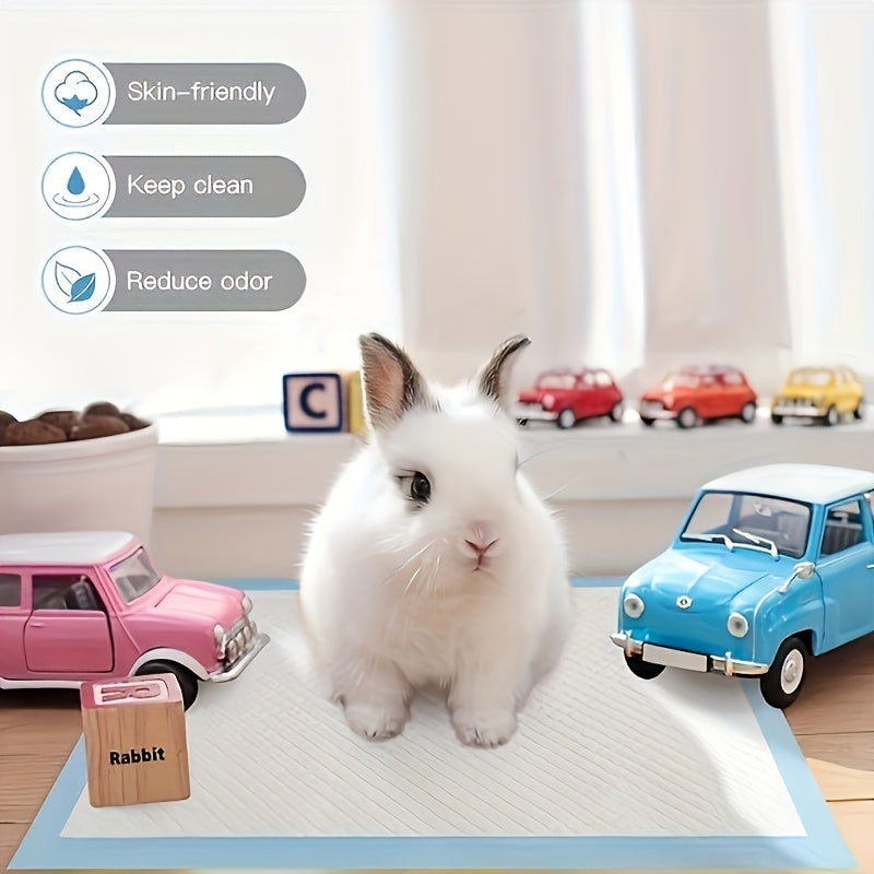 100-Pack Disposable Dog Training Pads 43.69x32.99 cm Super Absorbent Leak-Proof Blue