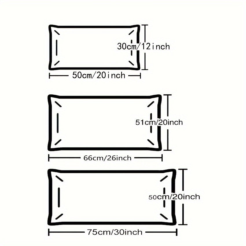 Breathable Polyester Throw Pillow Covers in White, Cream, Brown, Gray 30x50cm