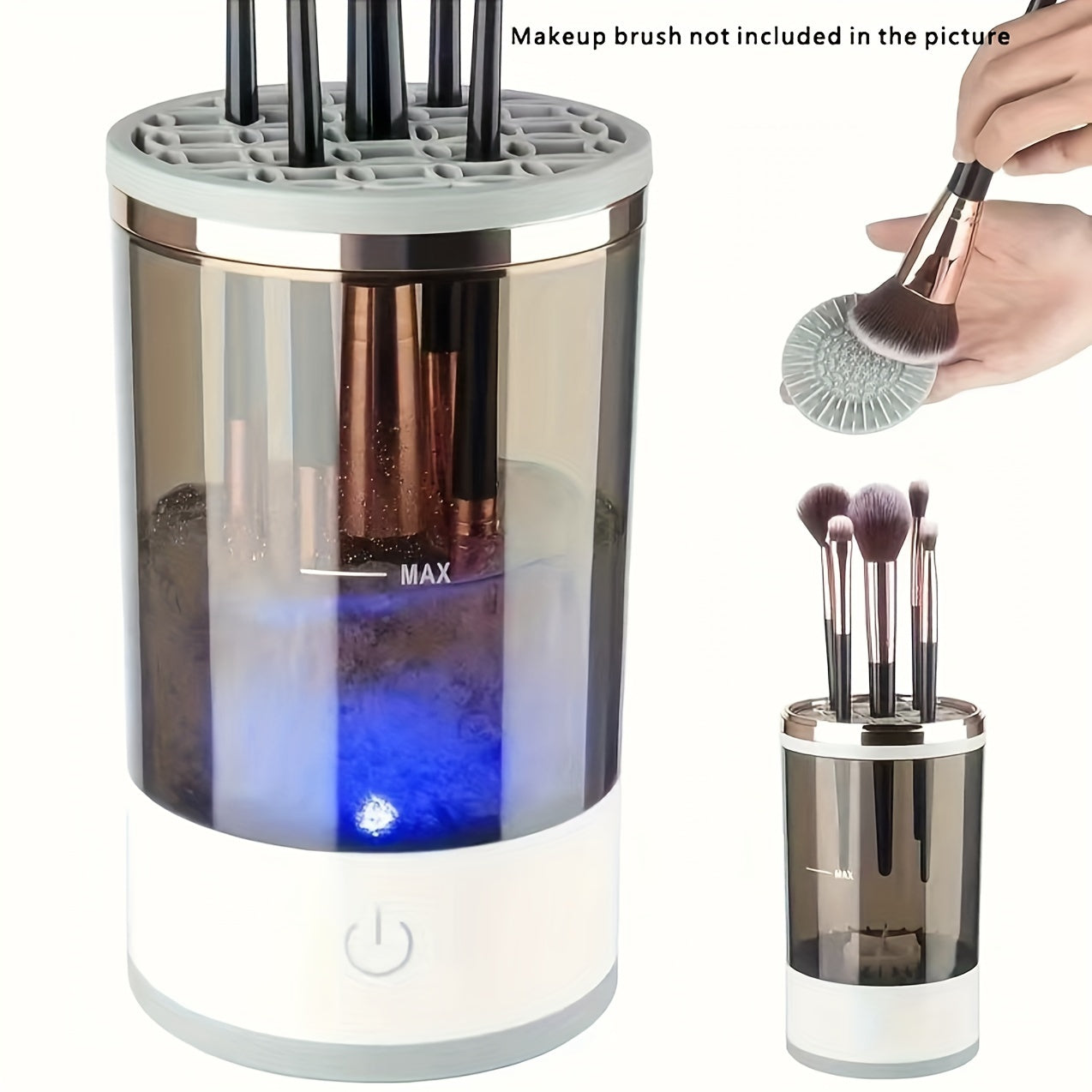 3-in-1 Automatic Makeup Brush Cleaner and Dryer Stand for Fresh Brushes