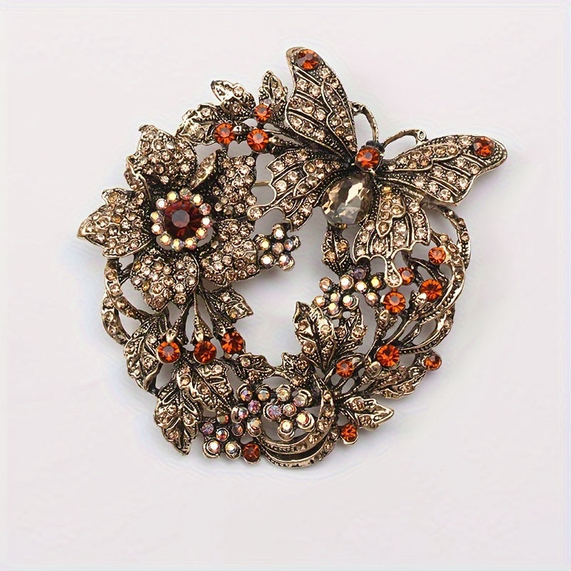 Шикарная брошь-булавка с ринстонами в виде жирафа, стильные украшения с животными для мужчин и женщин