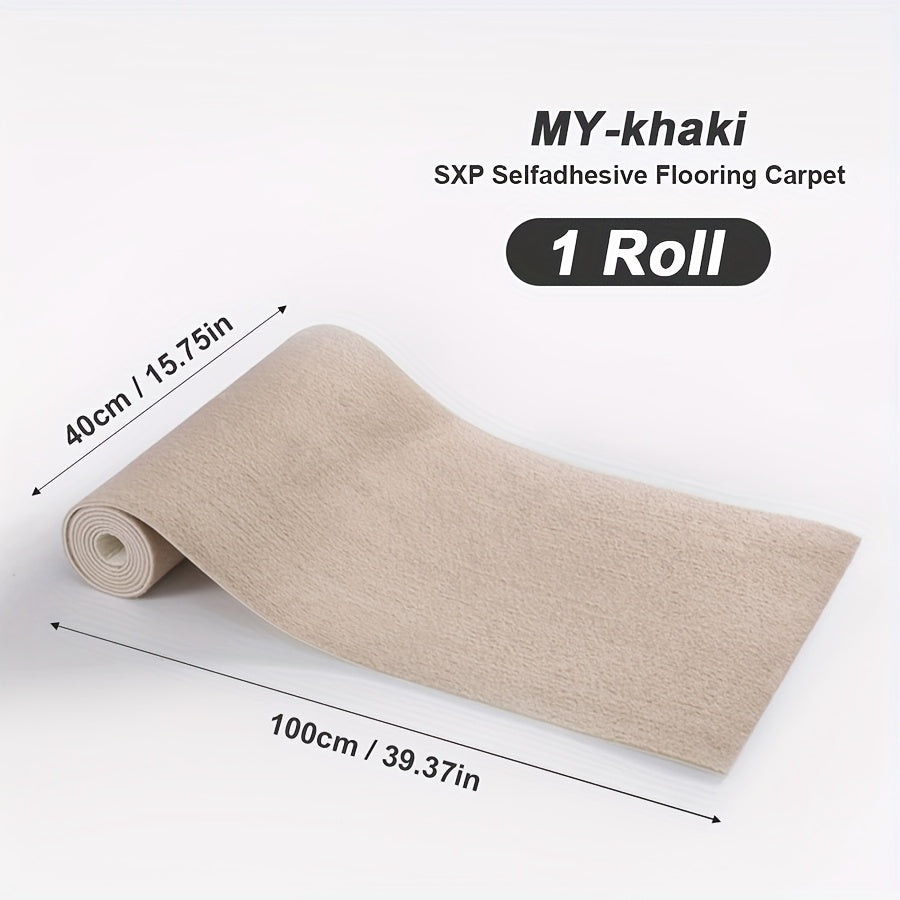 Self-Adhesive Carpet Roll for Bedroom Living Room Bathroom Door Stair Pet Non-Slip Thickened Decorative Mat