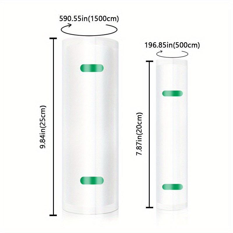 Vakuum yopishqoq sumkalar to'plami 1500cm va 500cm BPA-bezov oziq-ovqat saqlash va pishirish