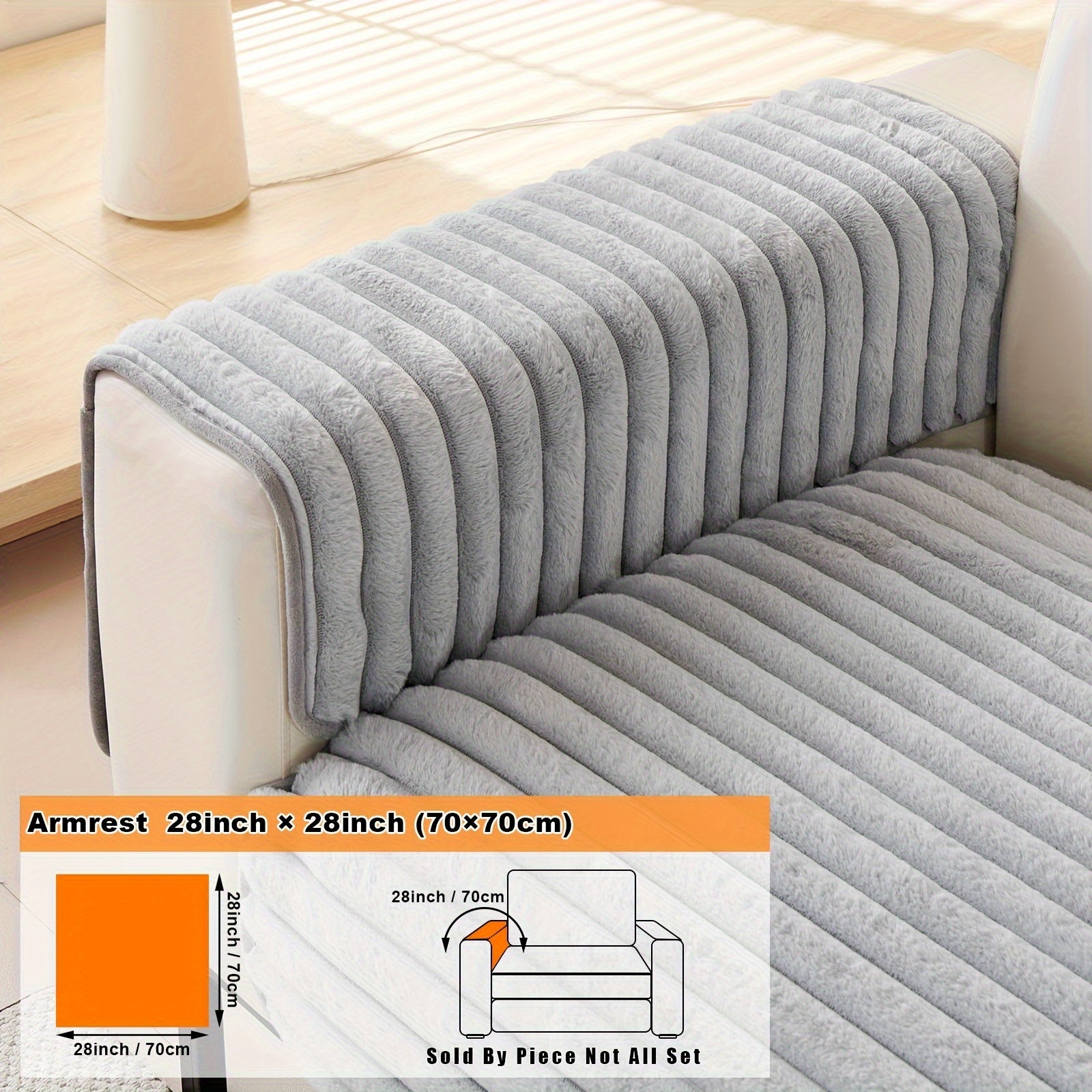 Barcha turdagi divanlar uchun mo'ljallangan, sun'iy quyon junidan tayyorlangan zamonaviy plush divan qoplamasi, mushuk va it egalari uchun iliqlik va himoya ta'minlaydi.