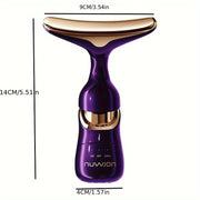 3-in-1 Facial Massager High-Frequency Vibration Battery Operated for Full Face Neck Eye