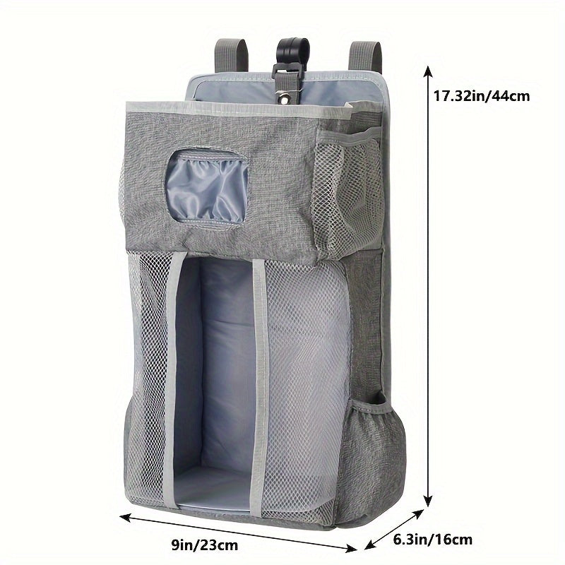 Сумка для хранения подгузников Lamroro — это универсальная водонепроницаемая сумка для путешествий с ремнями для коляски, предлагающая большую вместимость и легкость складывания.