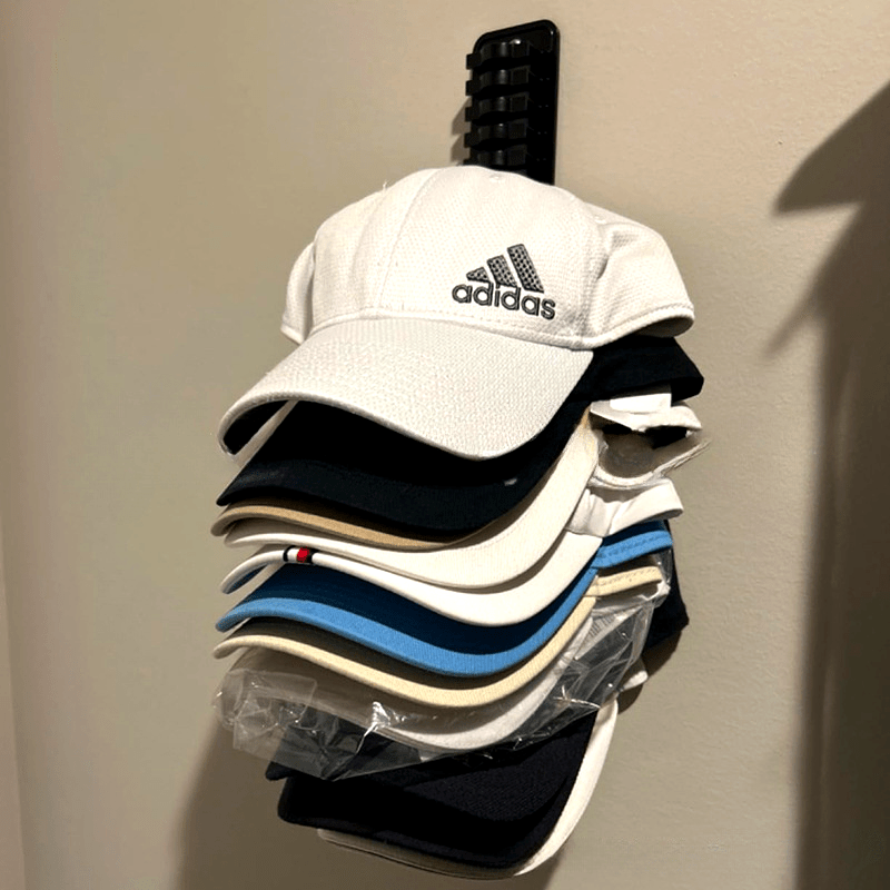 Plastic Wall-Mounted Cap Organizer for Baseball Hats Storage Rack