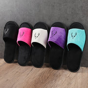 Ayollar uchun Deer Slip-On shlyapkalari Ultra-Yumshoq Matoli Ichki va Tashqi Uy Poyabzal