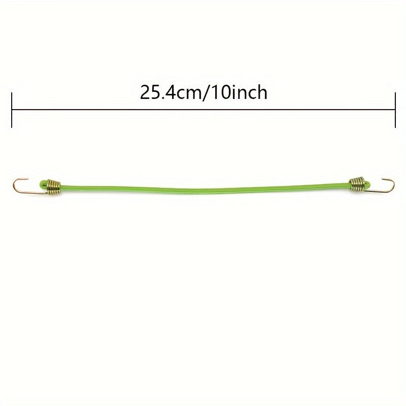 Correas elásticas para equipaje con ganchos de 6/12/24 piezas para acampar, bicicleta, furgoneta, sujeción de cobertores