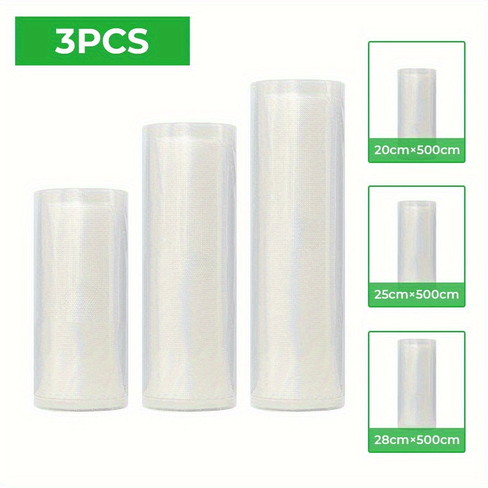 Oziq-ovqat saqlash uchun mato bilan qoplangan sumkalar, turli kengliklar, moslashtirilgan uzunlik bilan vakuum yopishqoq sumkalar to'plami