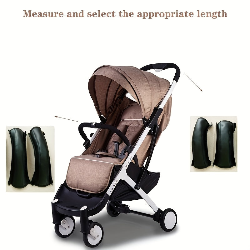 Premium Faux Leather Stroller Armrest Cover for Baby Carriages