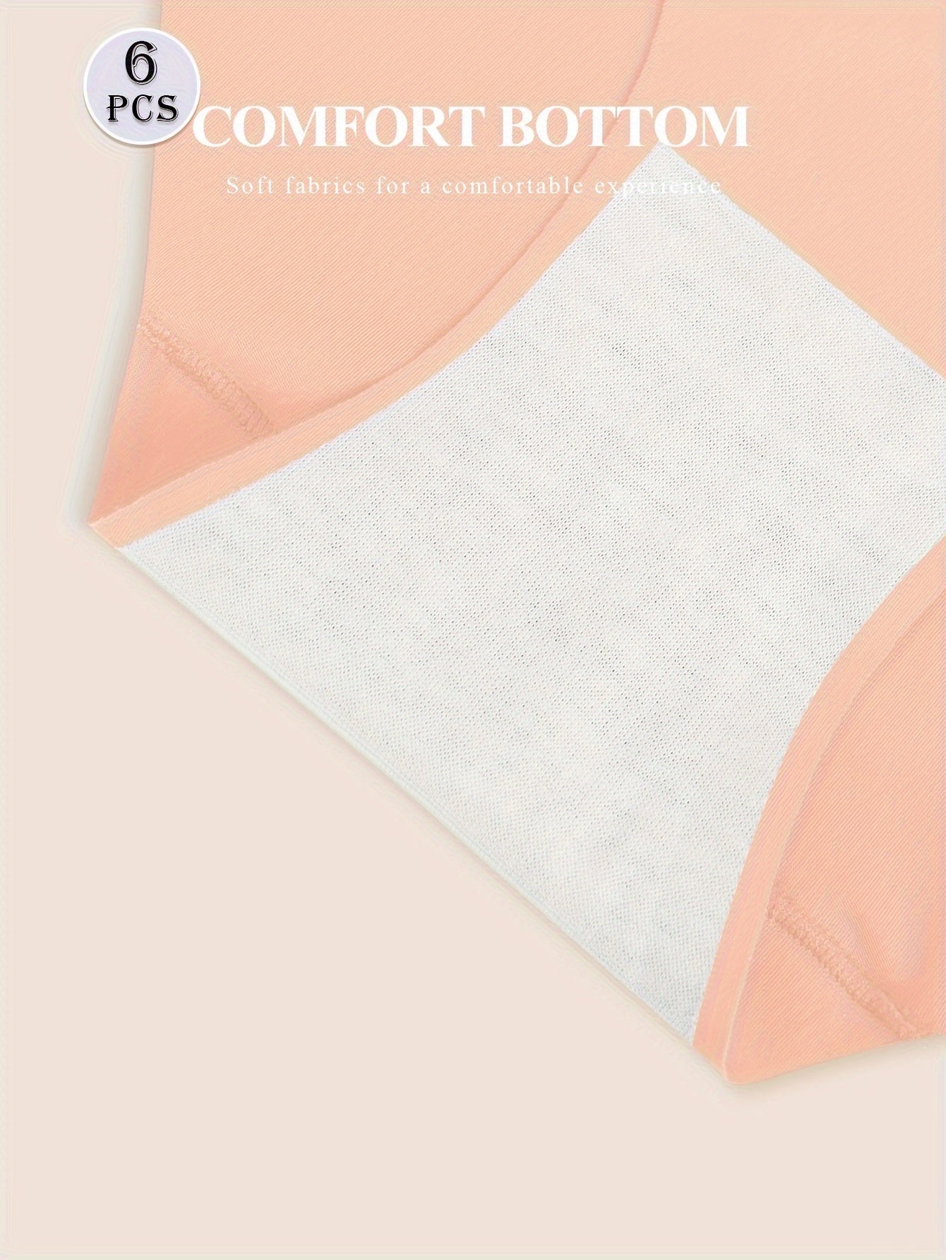 Set de 6 bragas sin costuras de cintura alta con estampado floral para mujer, ropa interior transpirable y elástica