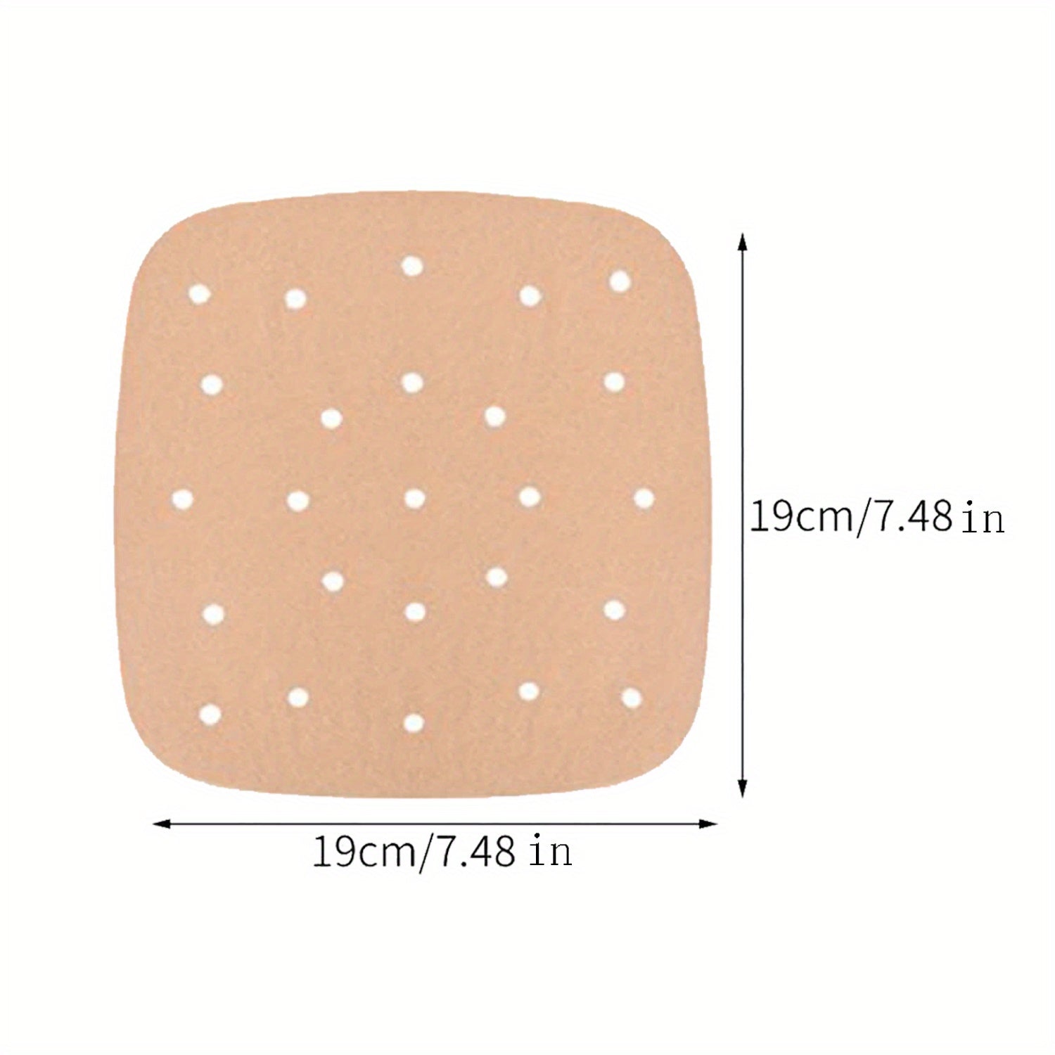 Disposable Air Fryer Liners Pack of 50 or 100, 16.99cm and 19.0cm Sizes