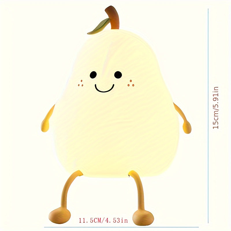 Silicone Night Light USB Rechargeable Soft Warm Lighting for Room Tables