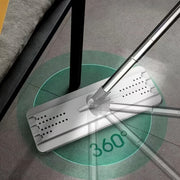 Household Cleaning Mop Set with Bucket Flat Mop Dust Removal Wet Dry Floors