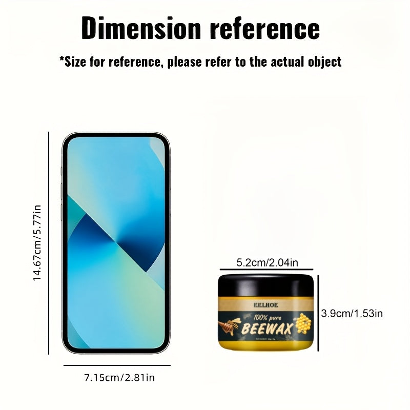 Limpiador de cera de abejas para cuidado de muebles de madera, removedor de manchas para suelos pulidos