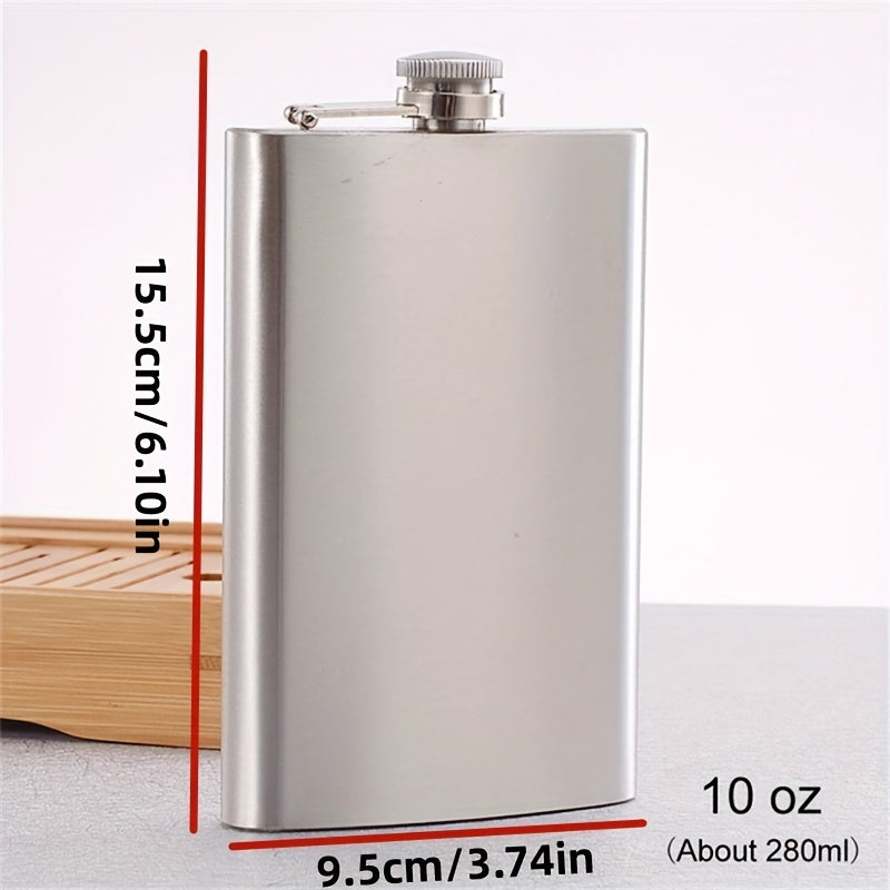 Stainless Steel Hip Flask for Outdoor Use Pocket-Sized with Screw Cap