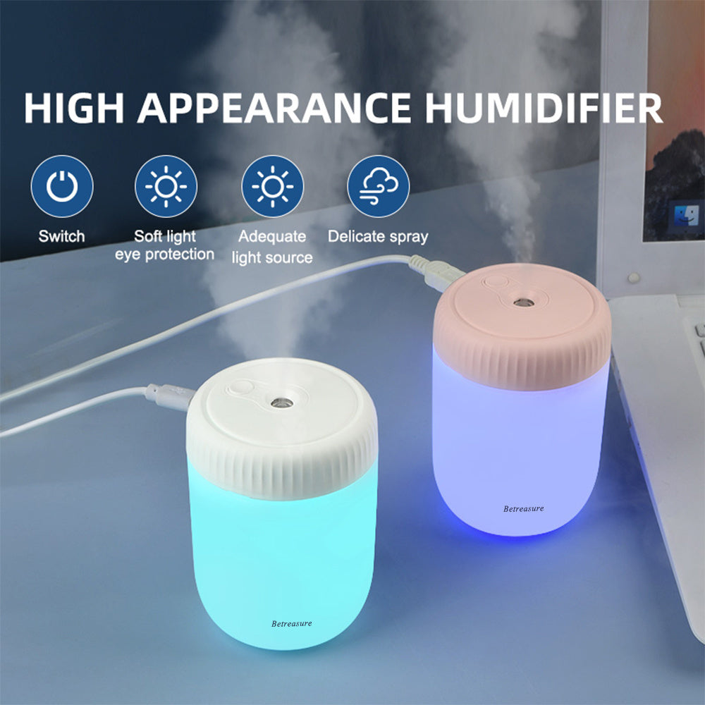 LED Color-Changing USB Lantern Humidifier Night Light Essential Oil Diffuser